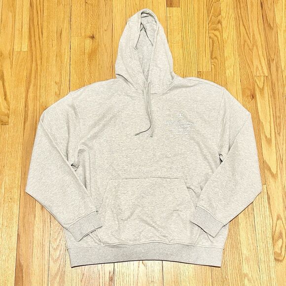 Jordan Dri-FIT Sport Men’s Size XL-2XL Grey White Paris Pullover Hoodie - Picture 3 of 8